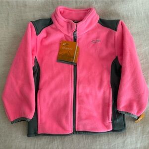 NWT Champion 4T Pink and Gray Fleece Jacket